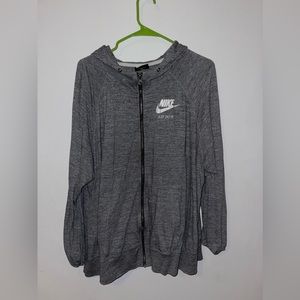 3X Nike Grey Zip